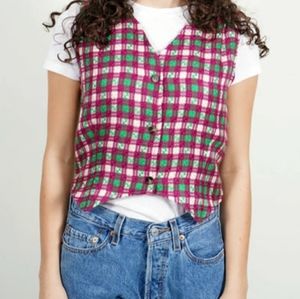 Super cute Saint Geraldine woven sleeveless top, size small, NWT!